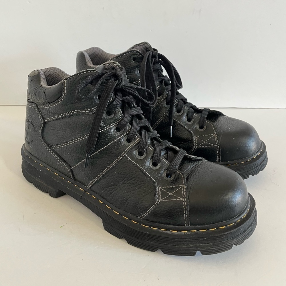 Dr Martens Black Morris Combat Lace Up Boots Men's 10